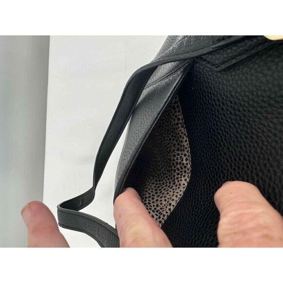 Seven Days Black Vegan Double Handles Tote Bag Womens - Picture 7 of 7